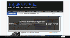Desktop Screenshot of deportesyeducacionfisica.com